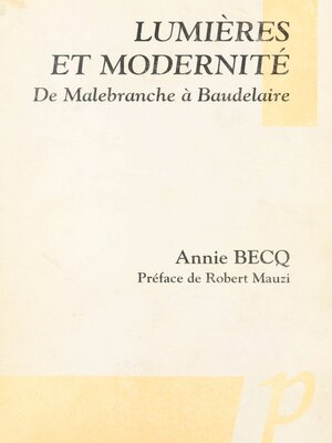 cover image of Lumières et modernité